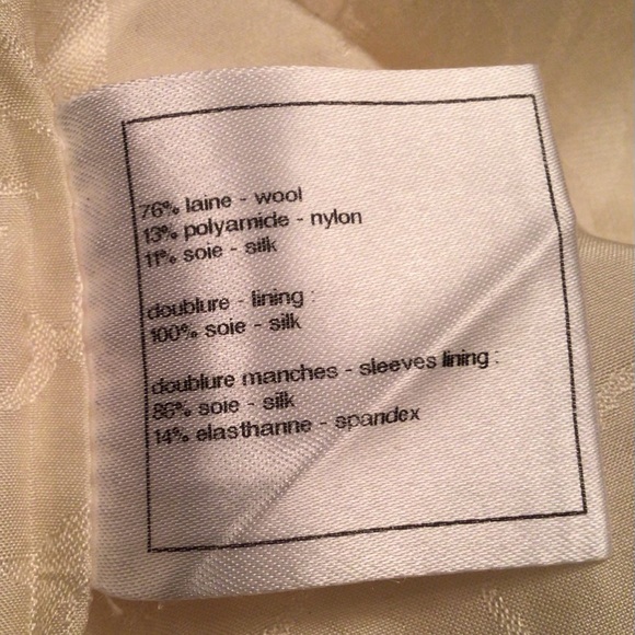 CHANEL Ivory Crepe Jacket 40 FR (6-8 US) Excellent Condition - Picture 6 of 9